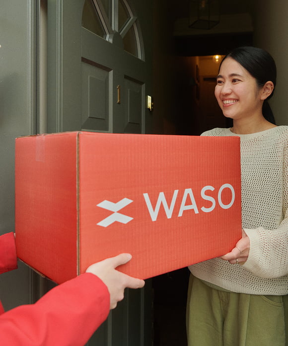 WASOの商品をお客様のお手元に届ける画像