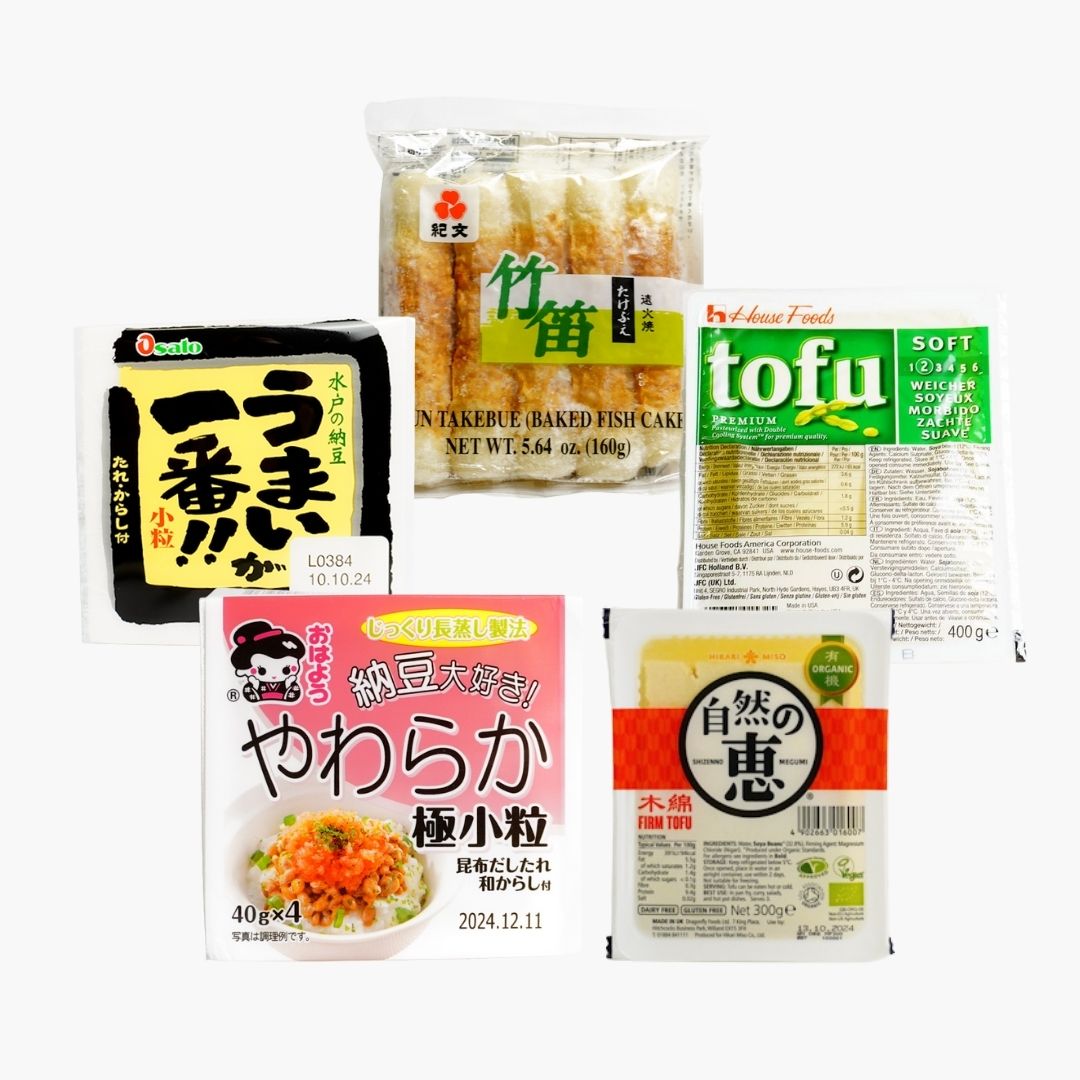 Tofu, Natto and Fish Cake